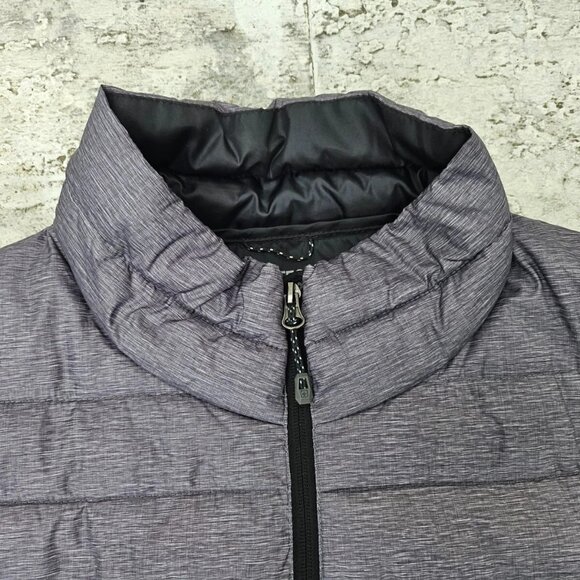 Swiss Tech Men Jacket Puffer Polyester Long Sleeve Gray Size XL 46-48 - Picture 4 of 9